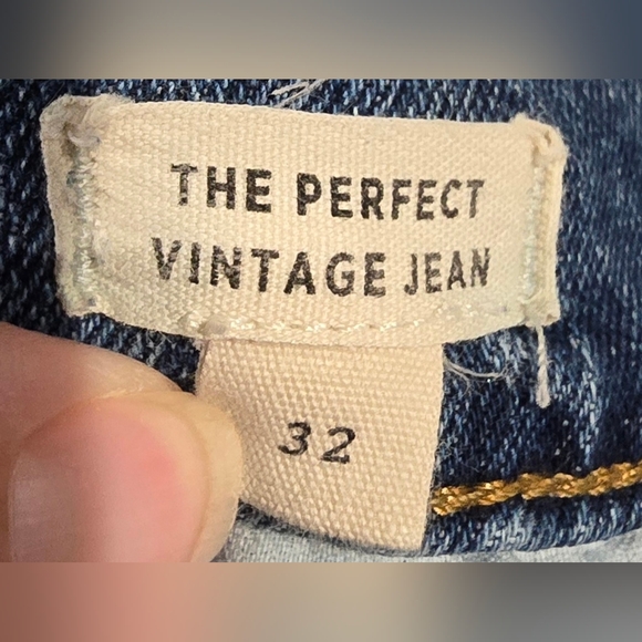 Madewell The Perfect Vintage High Waisted Straight Leg Jean Size 32 - Picture 7 of 8